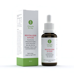 Flasche REVITALIZER B PLUS | Chlorella Dr. Ray – Taoistischer Pflanzenkomplex mit B-Vitaminen für Energie, Fokus und mentale Balance